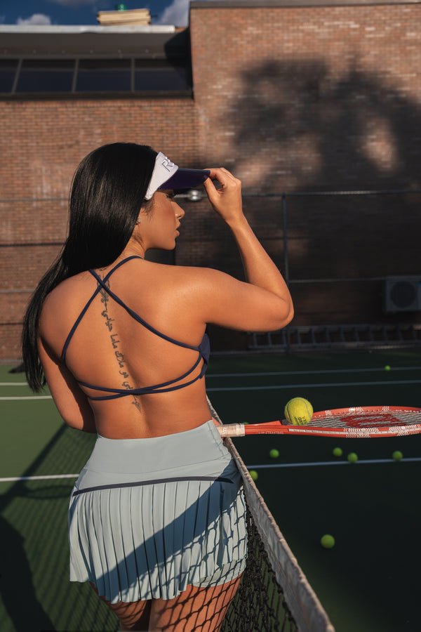 Davina Tennis Skirt - Sky Blue