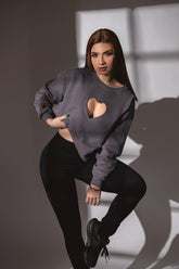 Real Heart Cut-Out Pullover