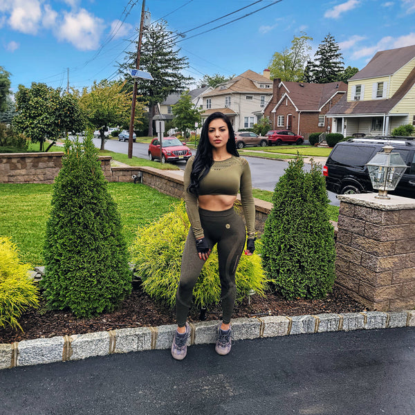 Seamless Curve Legging - Darkolivegreen