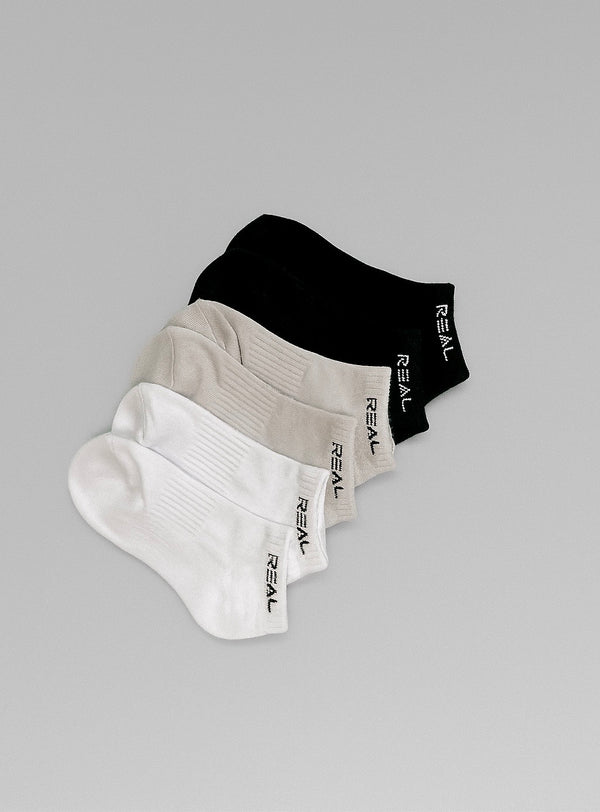 Real Activewear Ankle Socks - White