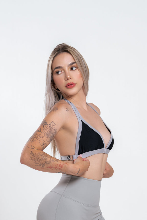 Sugar Kiss Sports Bra - Black