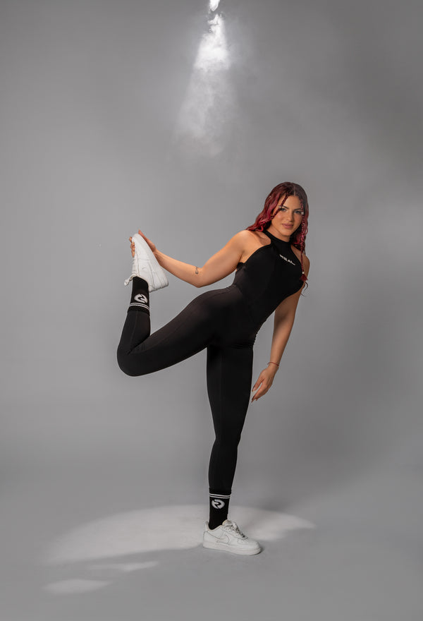 Real Activewear Retro Socks - Black / Classic White Stripes