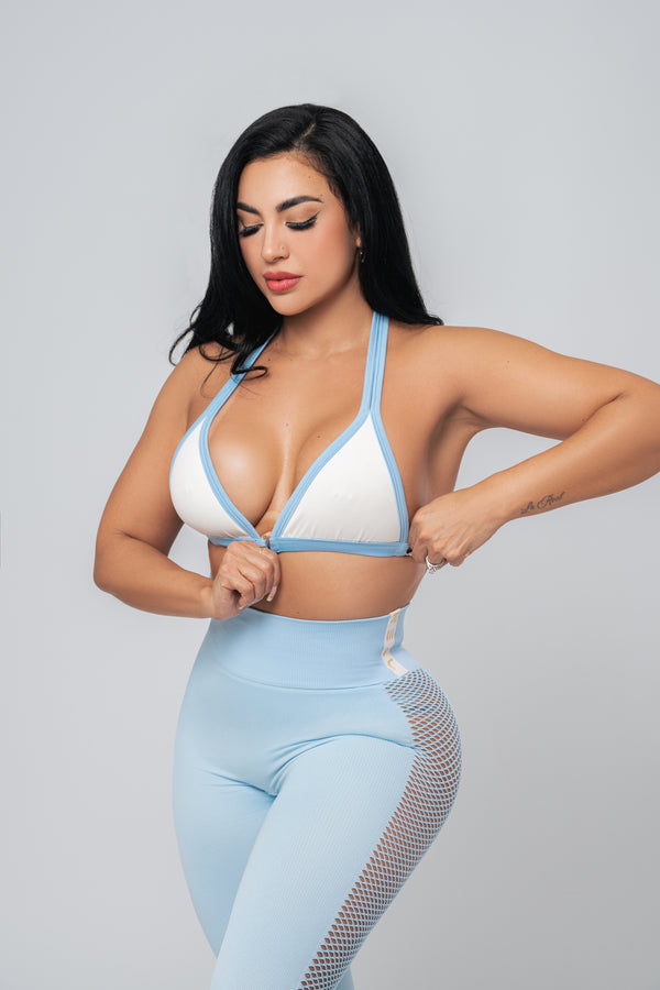 Sugar Kiss Sports Bra - Cotton Cloud