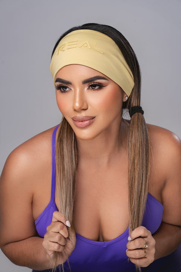 Real Fit Headband Classic (10cm) - Lime