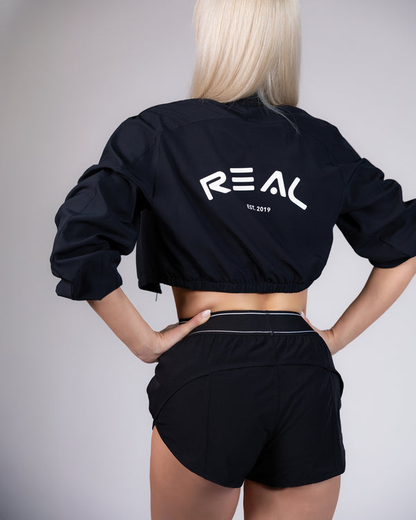 Breeze Crop Jacket - Black
