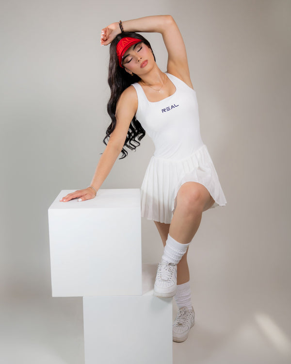 Flame Dress - White