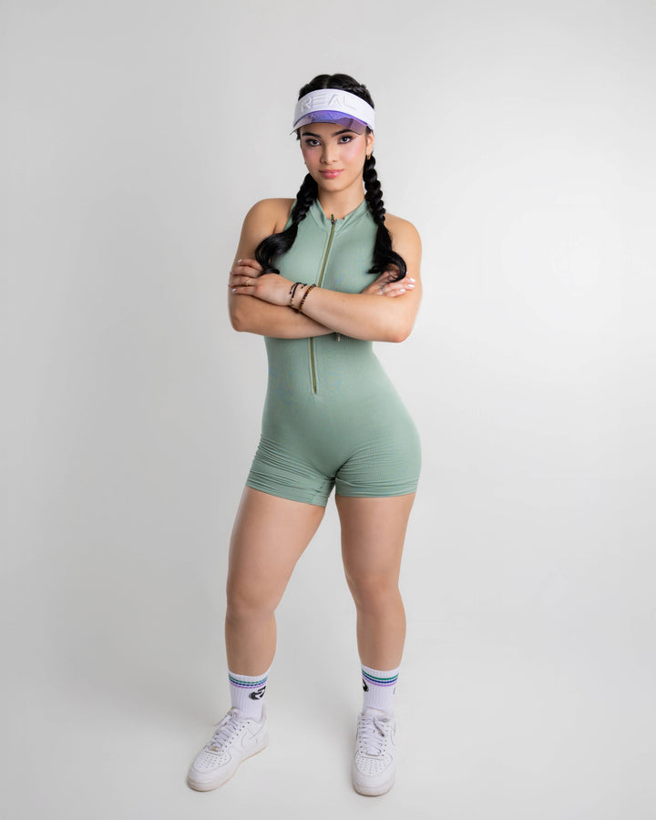 Sculpt Zip Romper