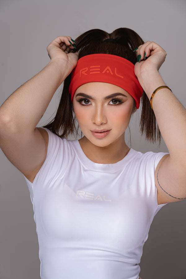 Real Fit Headband Classic (10cm) - Cherry Red