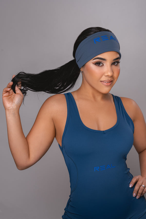 Real Fit Headband Classic (10cm) - Charcoal