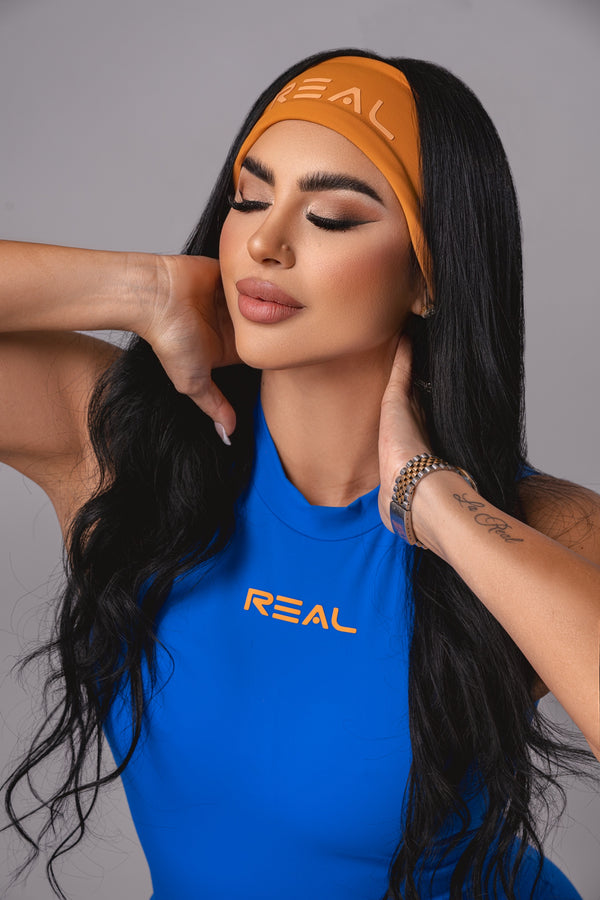Real Fit Headband Classic (10cm) - Tangerine