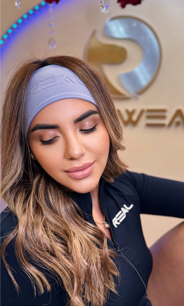 Real Fit Headband - Sleek Edition (6.5 cm) - Ash