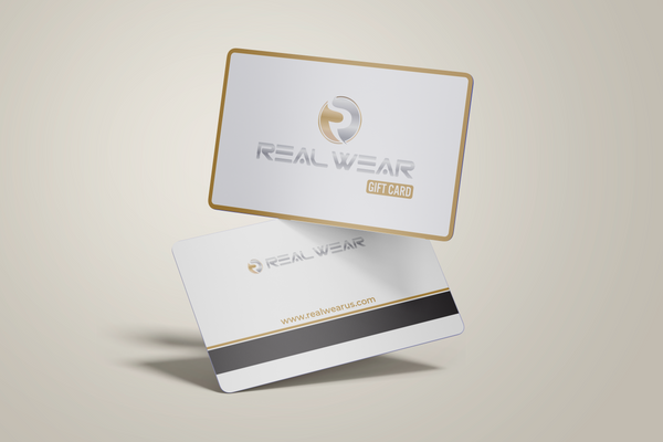 Real Wear Physical Gift Card $25 - $1,000