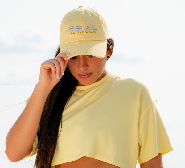 Real Activewear Hat - Light Yellow